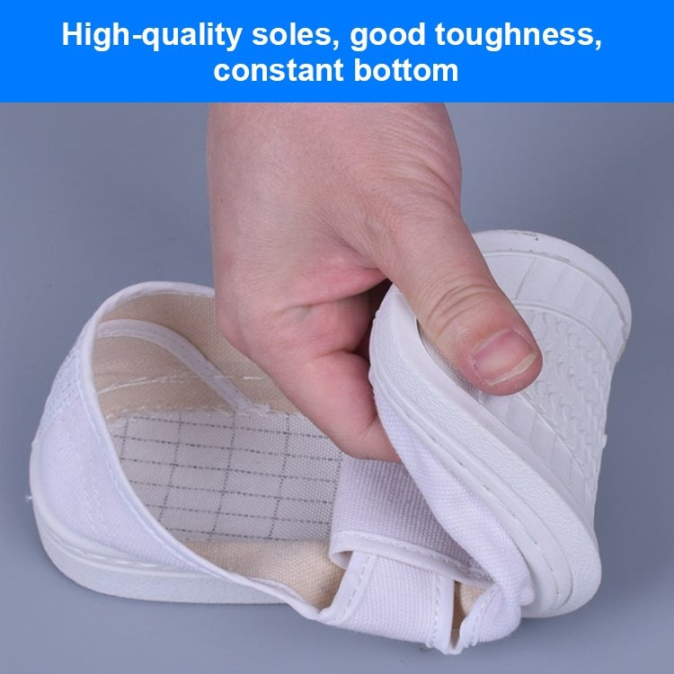 Breathable Canvas Dust-free Anti-static PVC Sole Shoes