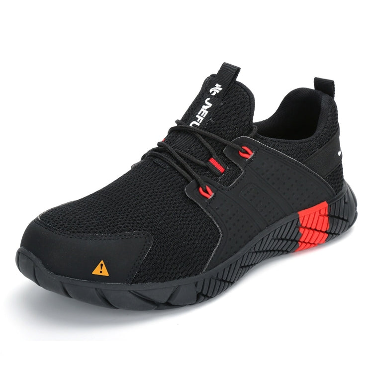 Jiefu Anti Smash And Stab Resistant Lightweight Breathable Anti Odor Flying Fabric Safety Shoes