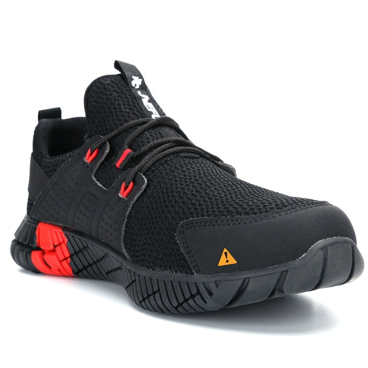 Jiefu Anti Smash And Stab Resistant Lightweight Breathable Anti Odor Flying Fabric Safety Shoes