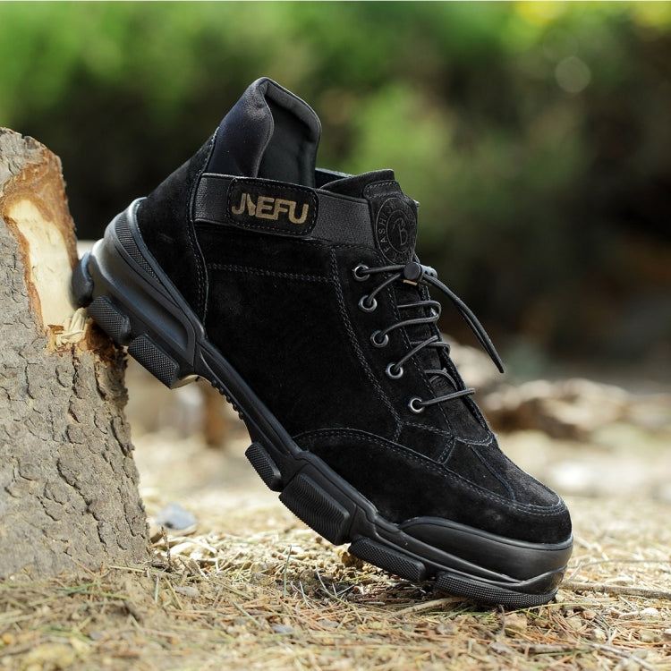 Jiefu Anti Smashing, Anti Piercing, Waterproof And Oil Resistant Electric Welding High Top Safety Shoes