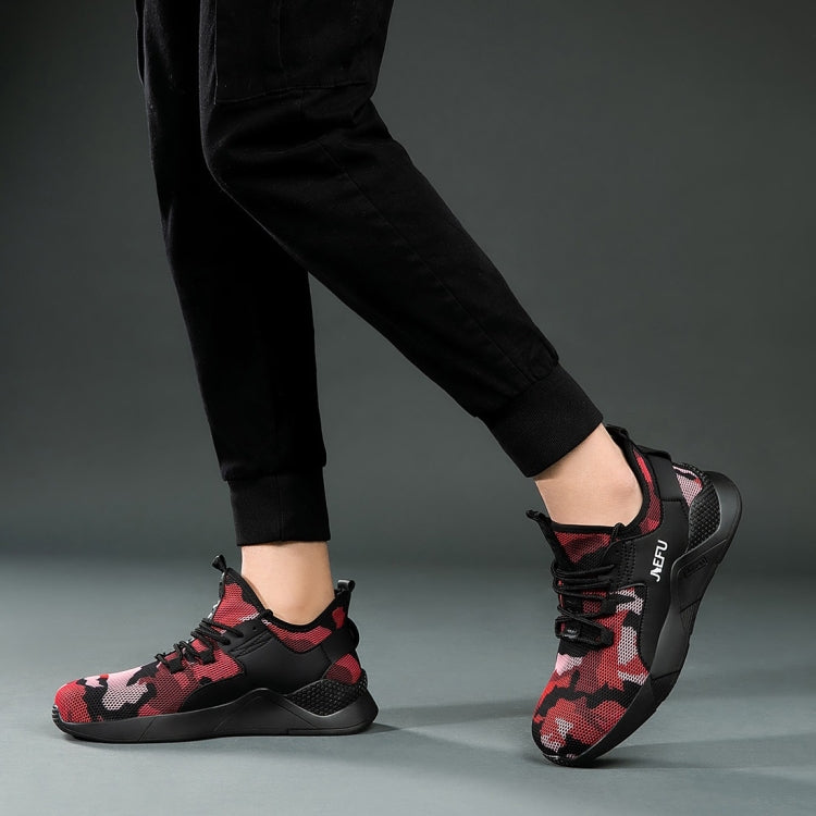 Jiefu Anti Smashing And Anti Piercing Flying Fabric Air Permeable Lightweight Insulated Steel Head Work Safety Shoes