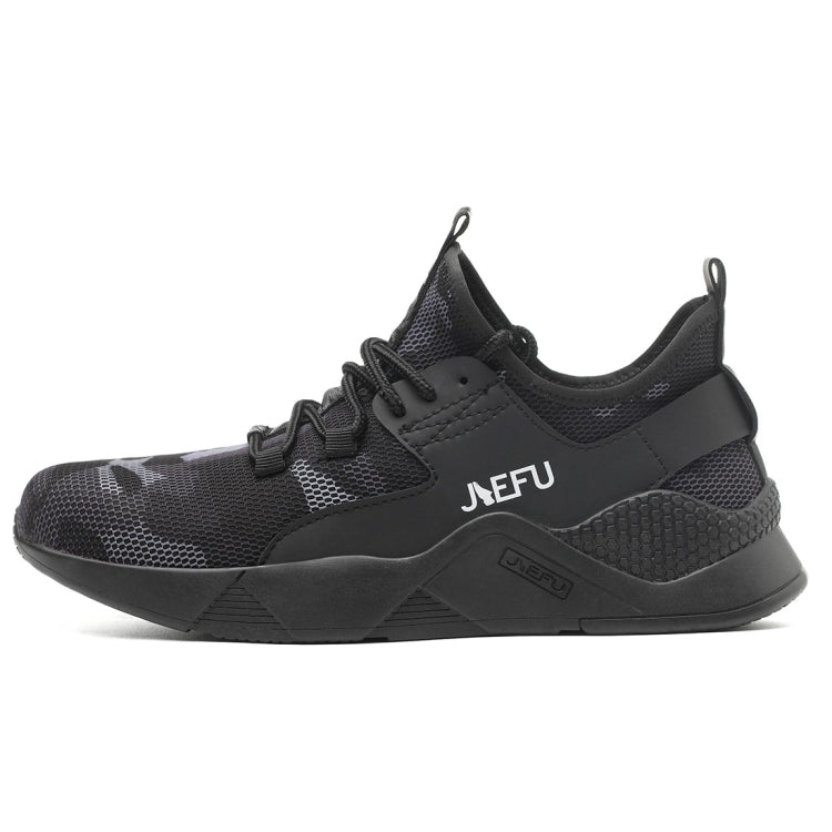 Jiefu Anti Smashing And Anti Piercing Flying Fabric Air Permeable Lightweight Insulated Steel Head Work Safety Shoes