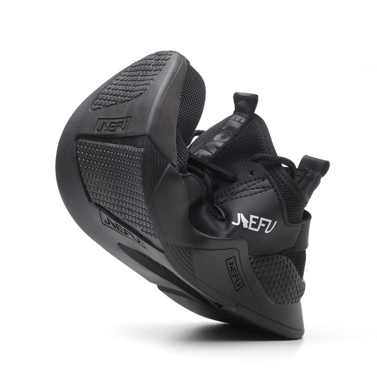 Jiefu Anti Smashing And Anti Piercing Flying Fabric Air Permeable Lightweight Insulated Steel Head Work Safety Shoes