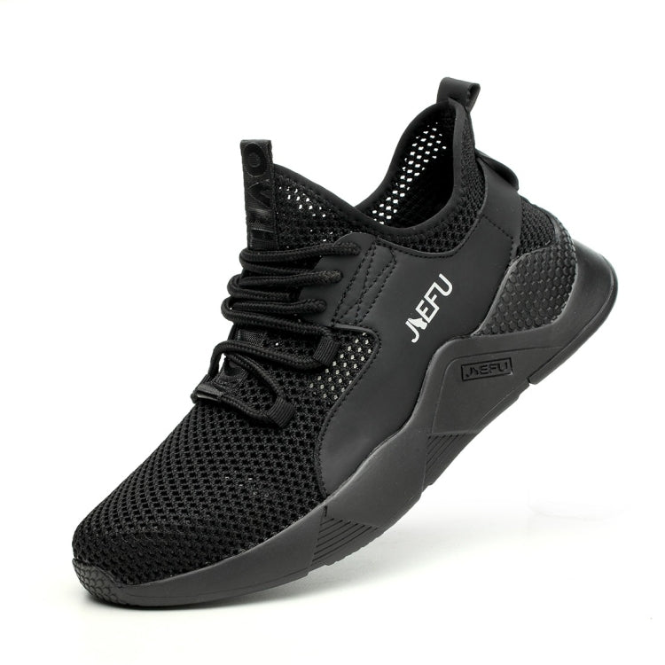 Jiefu Anti Smashing And Anti Piercing Flying Fabric Air Permeable Lightweight Insulated Steel Head Work Safety Shoes
