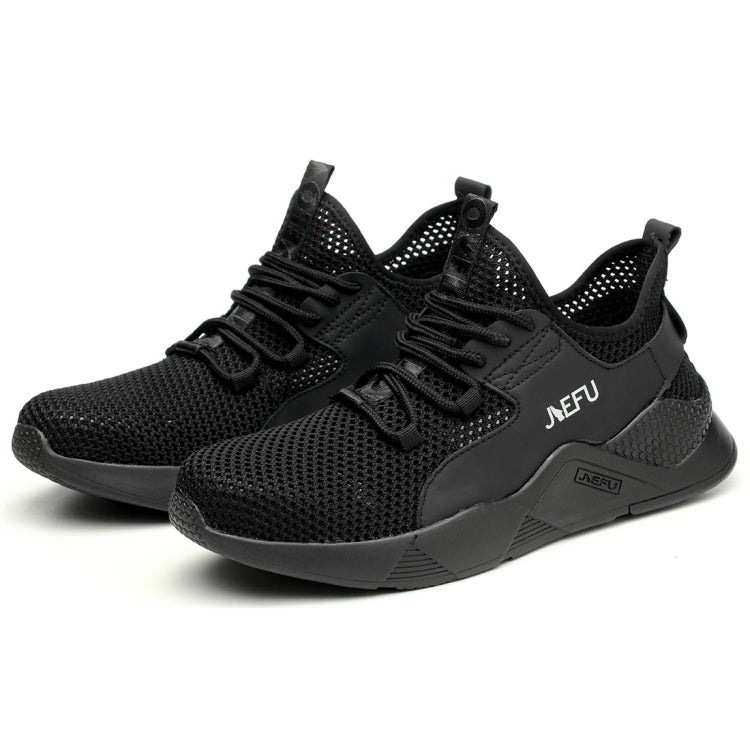Jiefu Anti Smashing And Anti Piercing Flying Fabric Air Permeable Lightweight Insulated Steel Head Work Safety Shoes