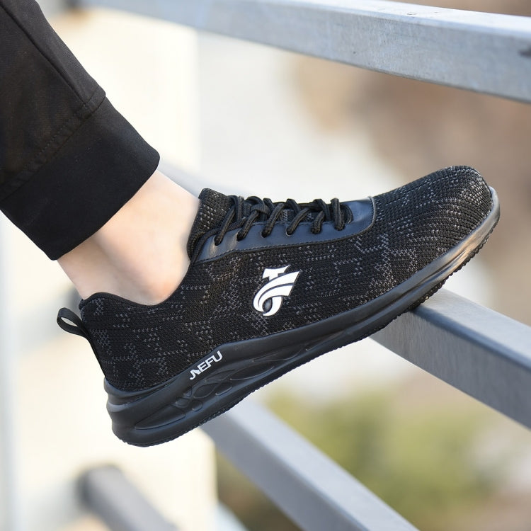 Jiefu Anti Smashing And Anti Piercing Flying Fabric Light Air Permeable Insulated Steel Baotou Safety Shoes