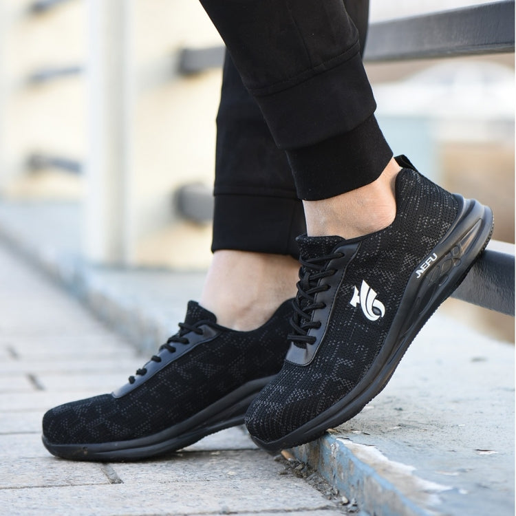 Jiefu Anti Smashing And Anti Piercing Flying Fabric Light Air Permeable Insulated Steel Baotou Safety Shoes