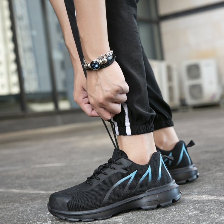 Jiefu Lightweight Flying Woven Steel Head Anti Smashing And Anti Piercing Electrical Insulating Work Safety Shoes