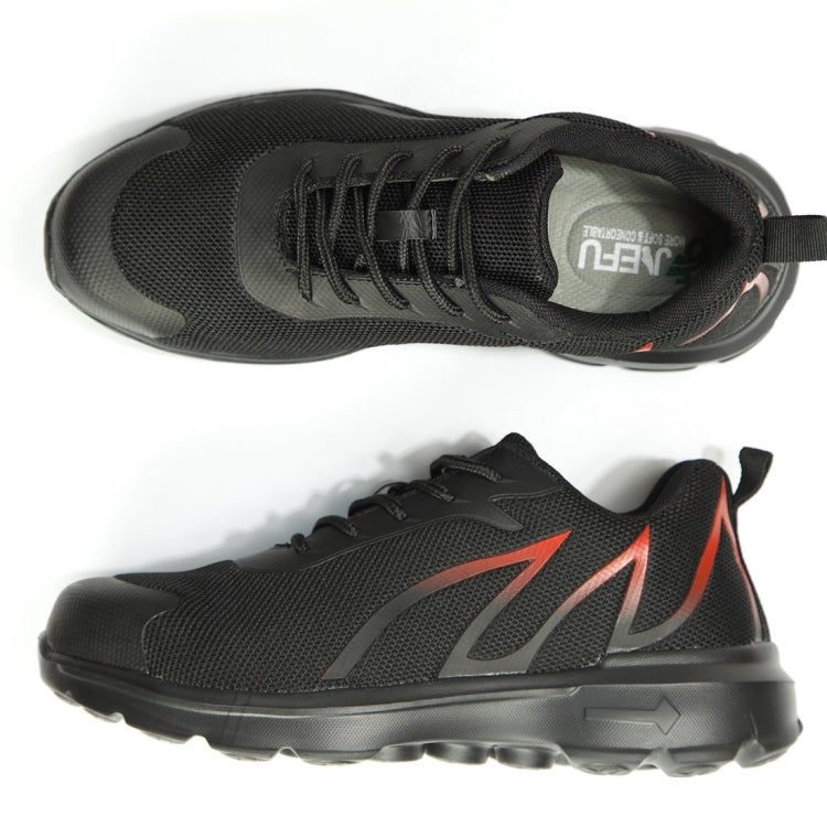 Jiefu Lightweight Flying Woven Steel Head Anti Smashing And Anti Piercing Electrical Insulating Work Safety Shoes