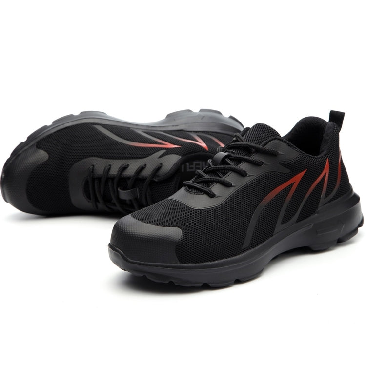 Jiefu Lightweight Flying Woven Steel Head Anti Smashing And Anti Piercing Electrical Insulating Work Safety Shoes