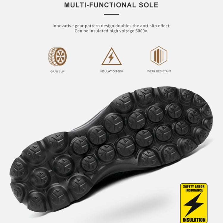Jiefu Light And Breathable Flying Fabric Anti Smashing And Anti Piercing Electrical Insulating Protective Safety Shoes
