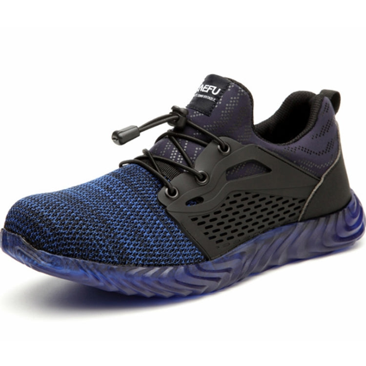 Jiefu Flying Knitted Air Permeable Insulating Steel Head Anti Smashing Shoes Anti Piercing Safety Labor Protection Shoes