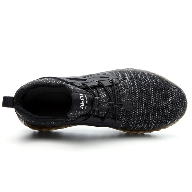 Jiefu Flying Knitted Air Permeable Insulating Steel Head Anti Smashing Shoes Anti Piercing Safety Labor Protection Shoes