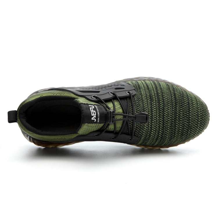 Jiefu Flying Knitted Air Permeable Insulating Steel Head Anti Smashing Shoes Anti Piercing Safety Labor Protection Shoes