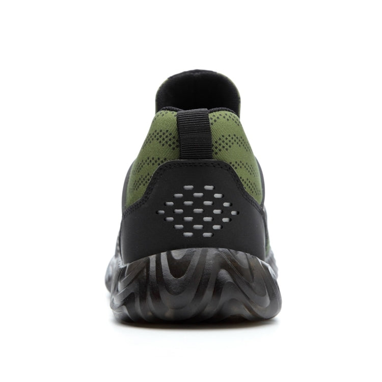 Jiefu Flying Knitted Air Permeable Insulating Steel Head Anti Smashing Shoes Anti Piercing Safety Labor Protection Shoes