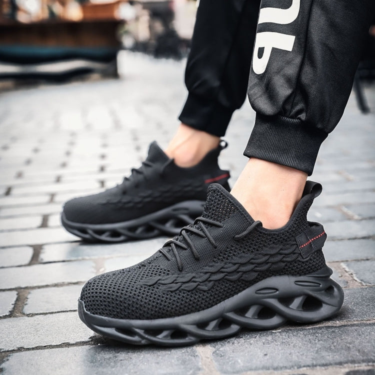 Jiefu Breathable Flying Fabric Anti Smashing And Anti Piercing Insulating Safety Shoes