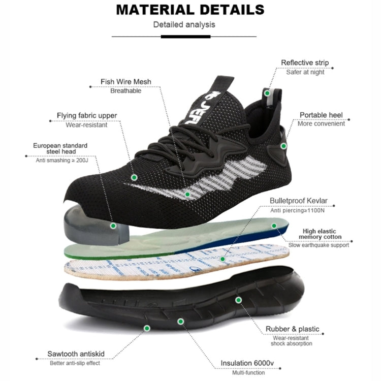 Jiefu Feizhi Light, Breathable, Anti Smashing And Anti Piercing Insulating Shoes, Work Safety Shoes