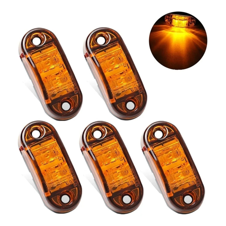 YWXLight 5pcs Led Side Marker Light For Truck Car 12-24V Amber