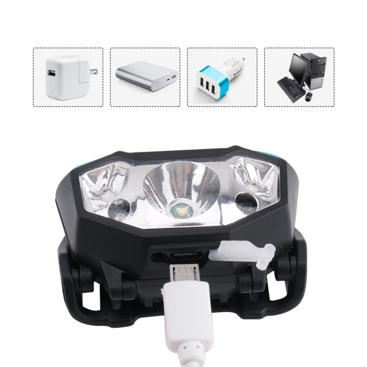 YWXLight Mini Sensor Headlight USB Charging Glare LED Waterproof Running Fishing Camping Lamp