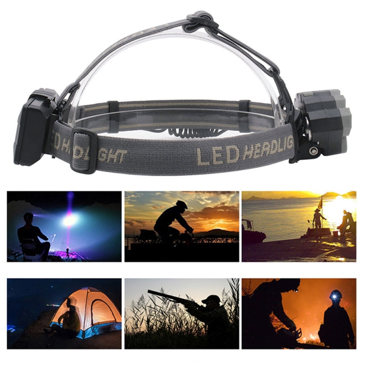 YWXLight 8 LEDs USB Rechargeable Outdoor Lighting Strong Light Night Fishing Headlight