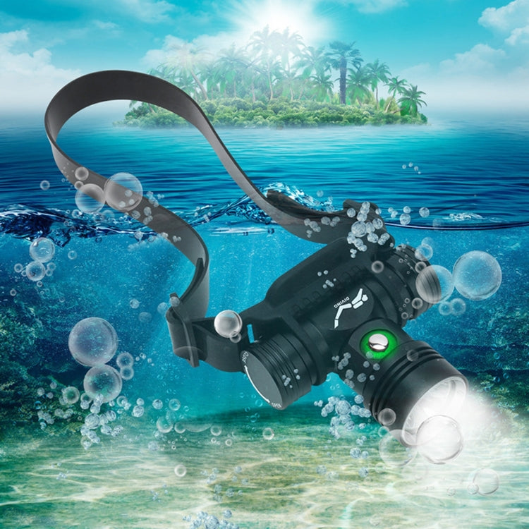 YWXLight 60m Underwater Photography Video Fill-up Headlight Diving Flashlight with Battery Display Function