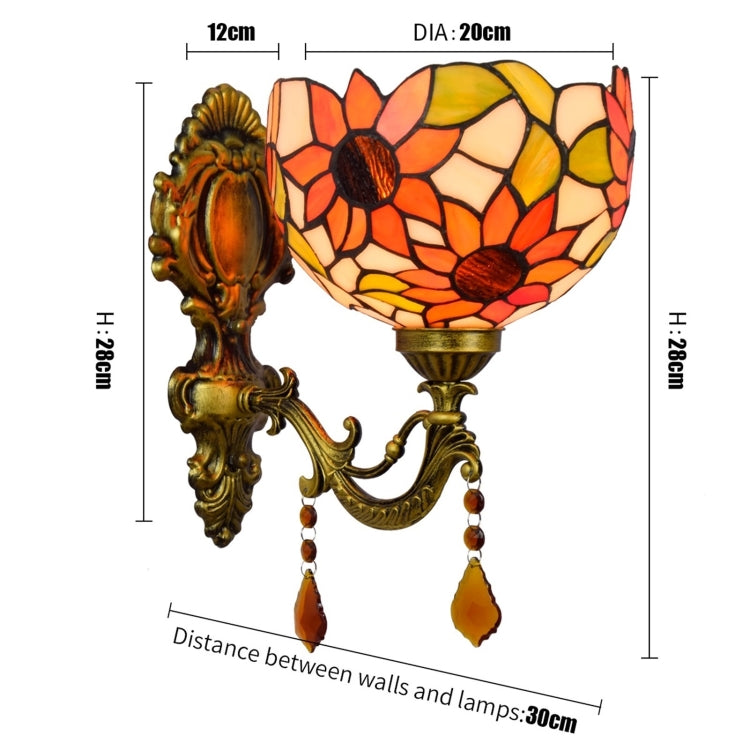 YWXLight 8 inch Creative Bathroom Mirror Lamp Bedside Aisle Wall Lamp