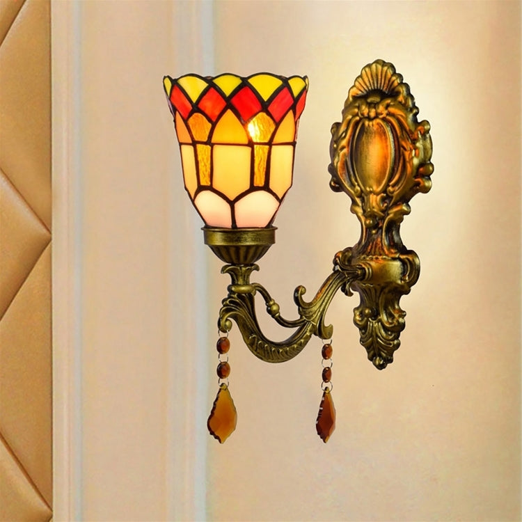 YWXLight 4 inch Retro Bathroom Mirror Pastoral Bedside Wall Lamp