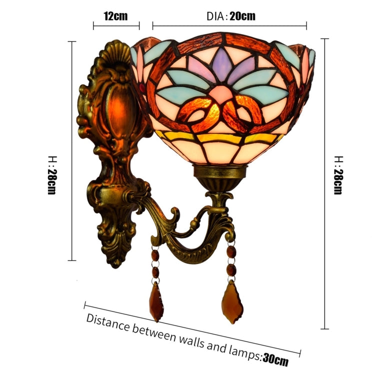 YWXLight 8 inch Retro Creative Bathroom Mirror Front Lamp Bedside Aisle Wall Lamp