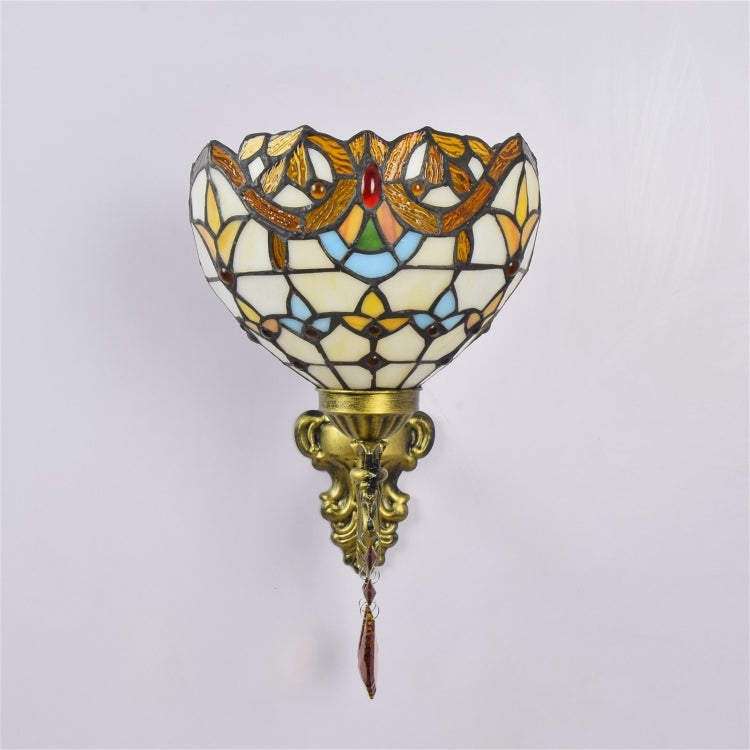 YWXLight 8 inch Creative Pastoral Crystal Bedside Bar Hotel Aisle Wall Lamp