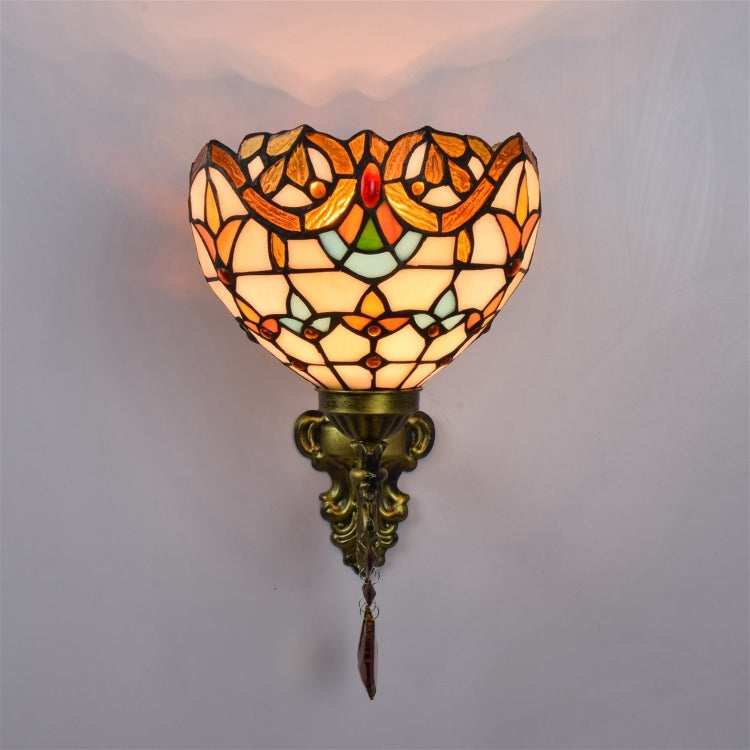 YWXLight 8 inch Creative Pastoral Crystal Bedside Bar Hotel Aisle Wall Lamp