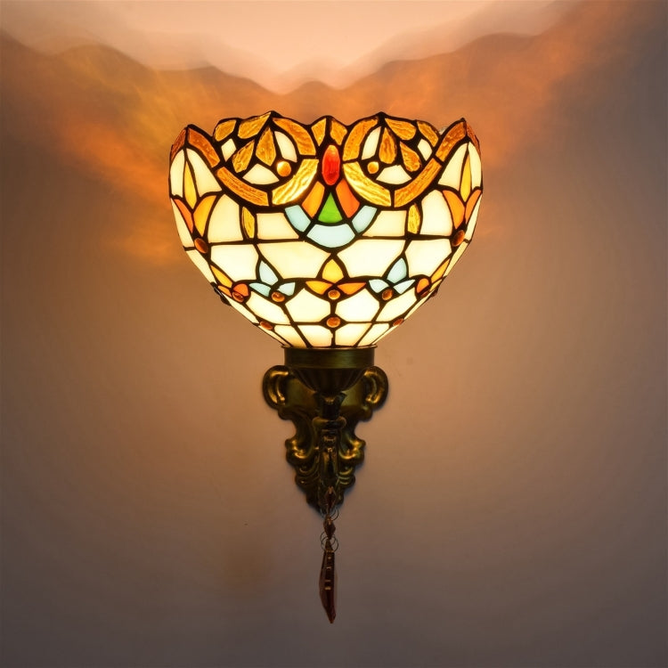 YWXLight 8 inch Creative Pastoral Crystal Bedside Bar Hotel Aisle Wall Lamp