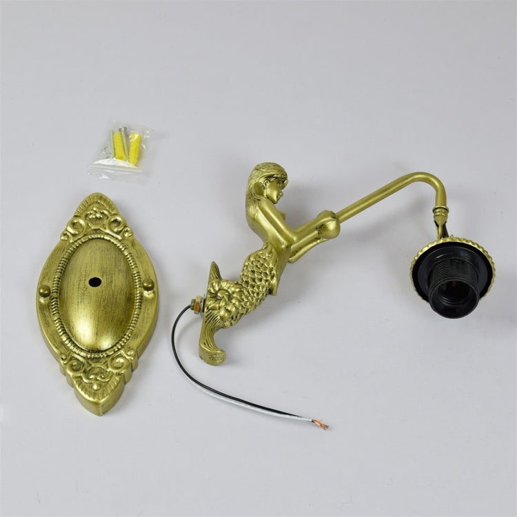 YWXLight 6 inch Vintage Stained Glass Art LED Wall Light