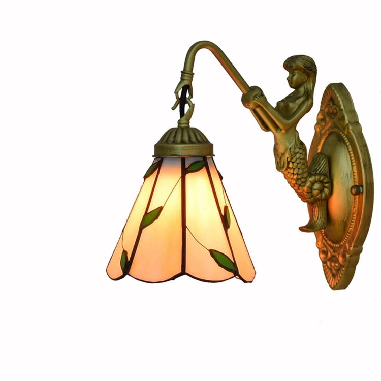 YWXLight 6 inch Modern Stained Glass LED Wall Lamp