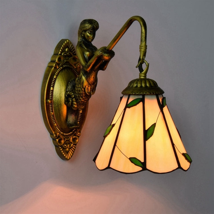 YWXLight 6 inch Modern Stained Glass LED Wall Lamp