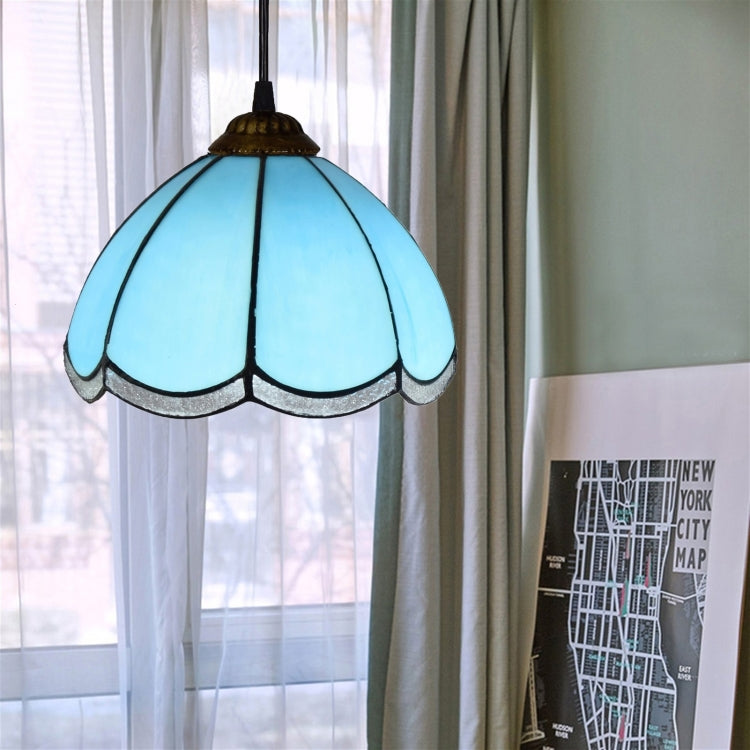 YWXLight 8 inch Modern Stained Glass Bedroom Corridors Balcony Pendant Light