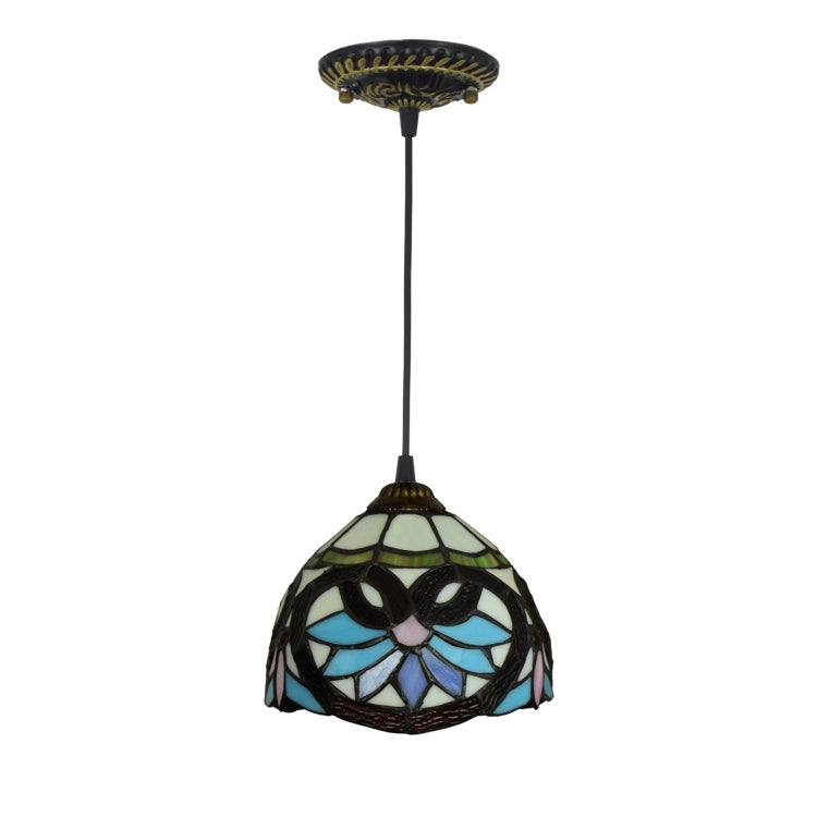 YWXLight 8 inch Color Rose Pattern Glass Chandelier