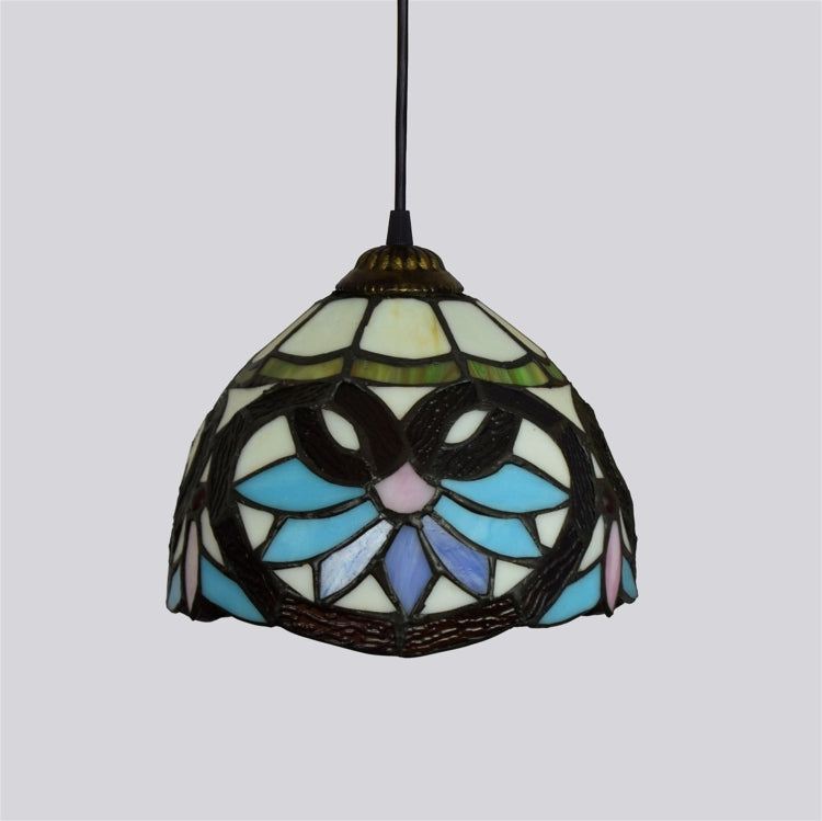 YWXLight 8 inch Color Rose Pattern Glass Chandelier