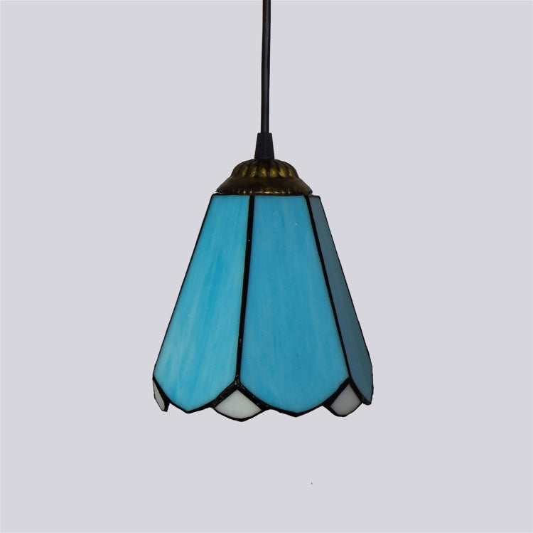 YWXLight 6 inch Sea Blue Glass Pendant Light Ceiling Hanging Lamp
