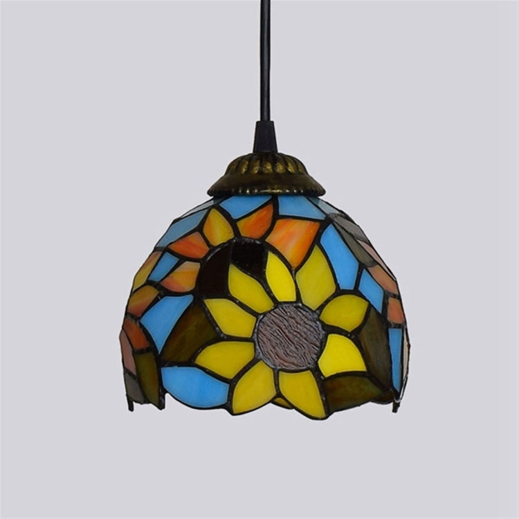 YWXLight 6 inch Two-color Sunflower Dining Room Kitchen Bedroom Glass Chandelier