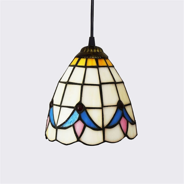 YWXLight 6 inch Dining Room Kitchen Bedroom Stained Glass Chandelier