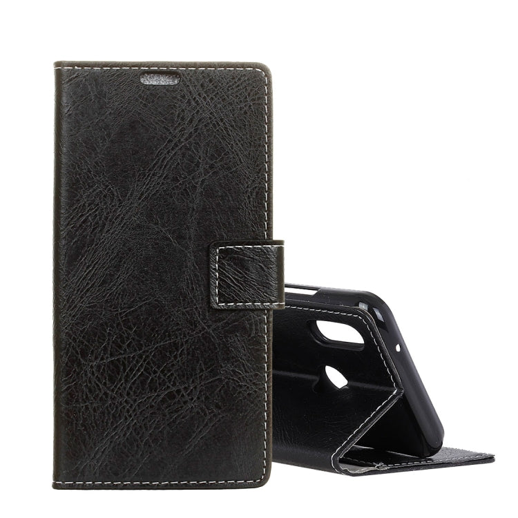 For ASUS ZENFONE MAX (M2)ZB633KL Retro Crazy Horse Texture Horizontal Flip Leather Case With Holder & Double-sided Buckle & Photo Frame