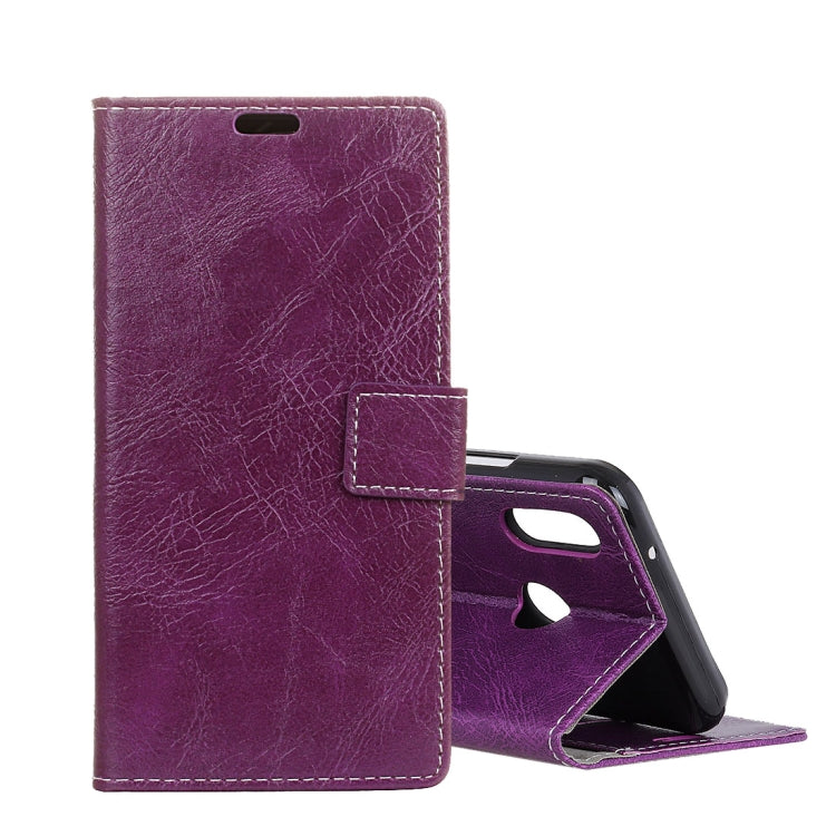 For ASUS ZENFONE MAX (M2)ZB633KL Retro Crazy Horse Texture Horizontal Flip Leather Case With Holder & Double-sided Buckle & Photo Frame