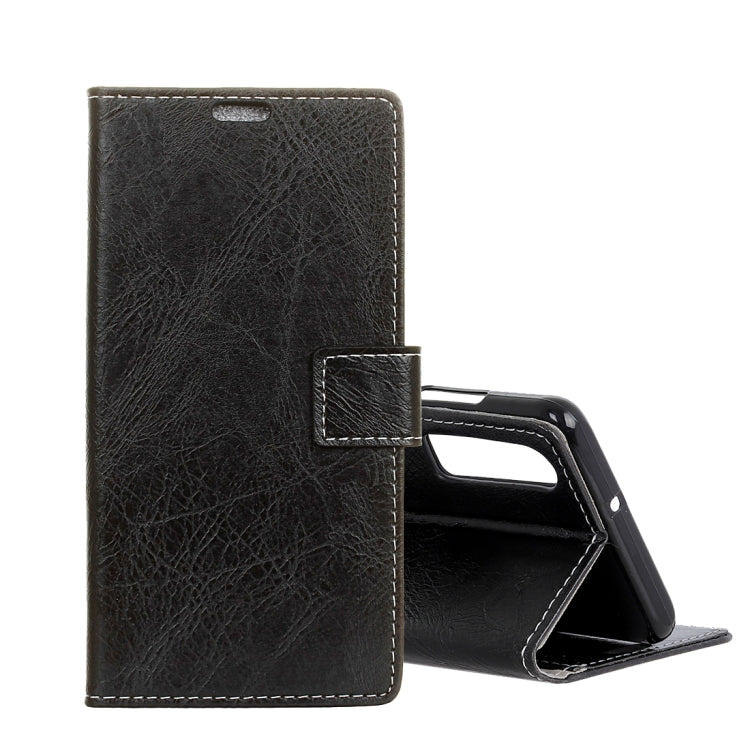 For Huawei P30 Retro Crazy Horse Texture Horizontal Flip Leather Case With Holder & Double-sided Buckle & Photo Frame