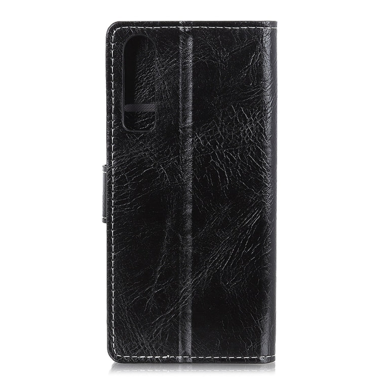 For Huawei P30 Retro Crazy Horse Texture Horizontal Flip Leather Case With Holder & Double-sided Buckle & Photo Frame