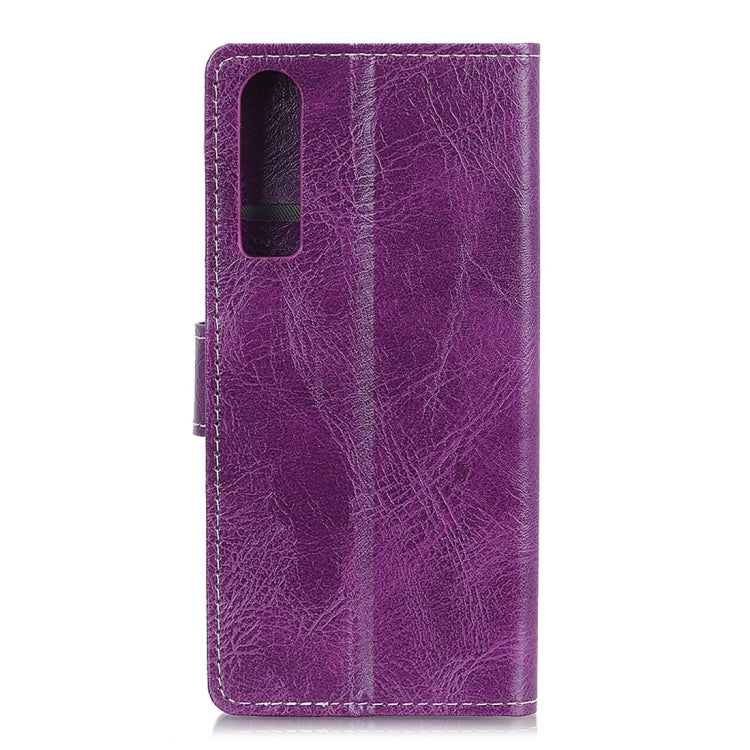 For Huawei P30 Retro Crazy Horse Texture Horizontal Flip Leather Case With Holder & Double-sided Buckle & Photo Frame