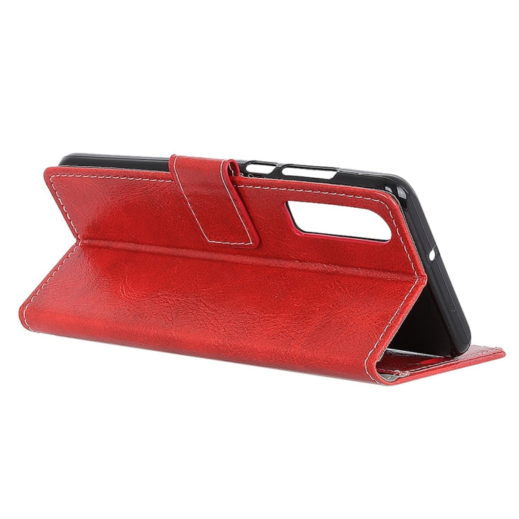 For Huawei P30 Retro Crazy Horse Texture Horizontal Flip Leather Case With Holder & Double-sided Buckle & Photo Frame