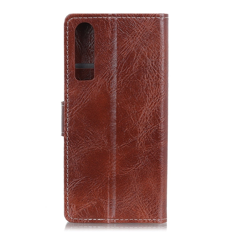 For Huawei P30 Retro Crazy Horse Texture Horizontal Flip Leather Case With Holder & Double-sided Buckle & Photo Frame