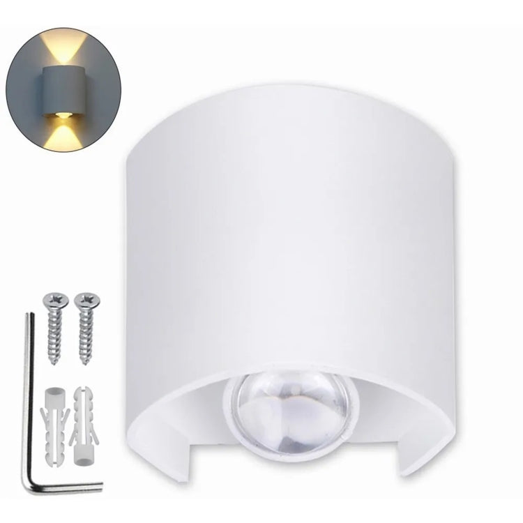 YWXLight 4W Indoor and Outdoor LED Wall Lamp (Warm White)
