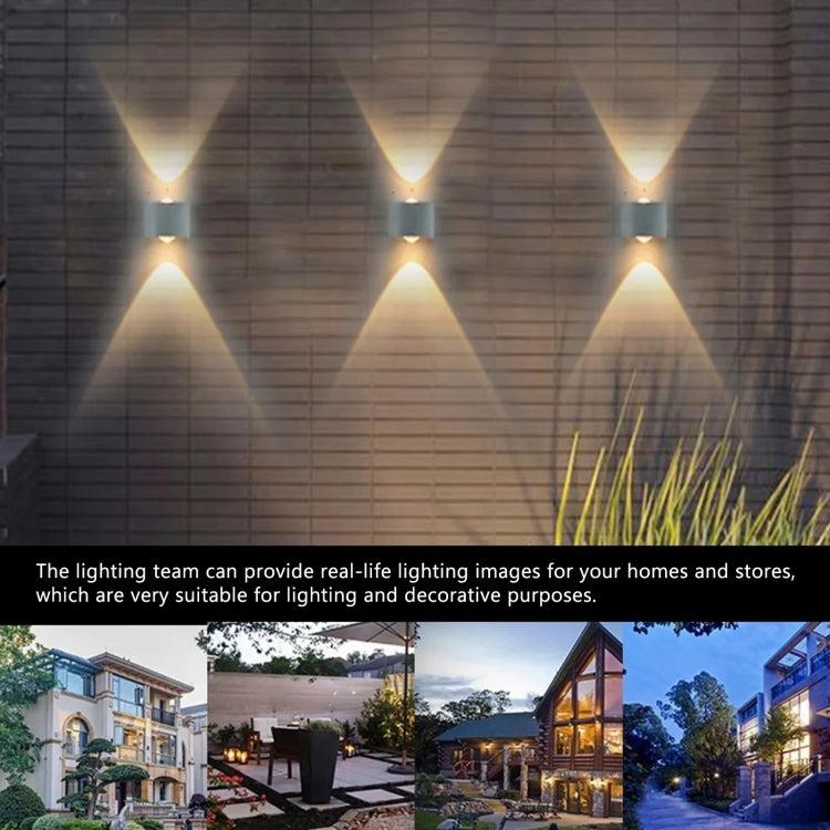 YWXLight 4W Indoor and Outdoor LED Wall Lamp (Warm White)