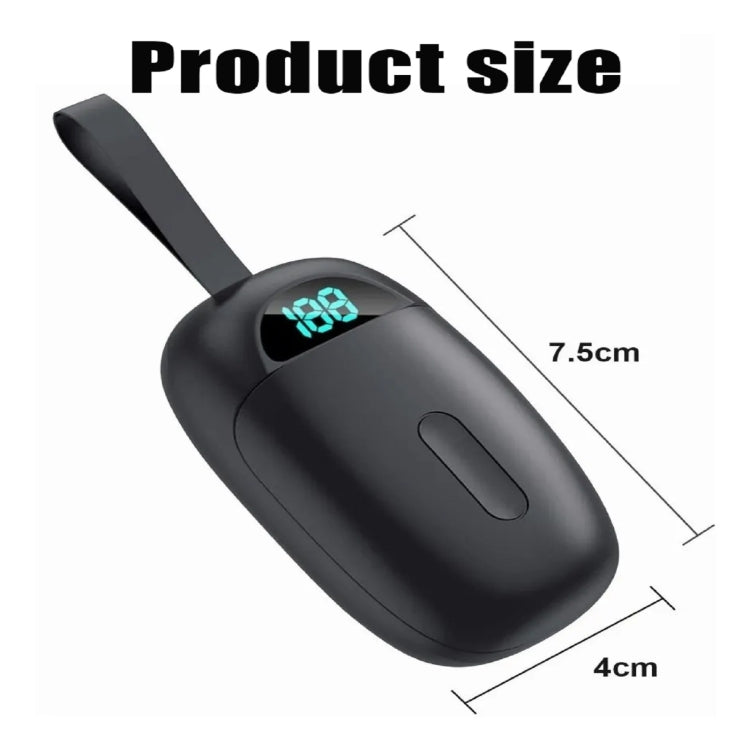 YWXLight JS25 IPX5 Waterproof Bluetooth 5.1 Wireless Earphone with LED Digital Display